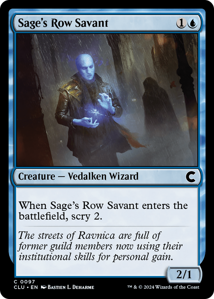 Sage's Row Savant (097) - Ravnica: Clue Edition