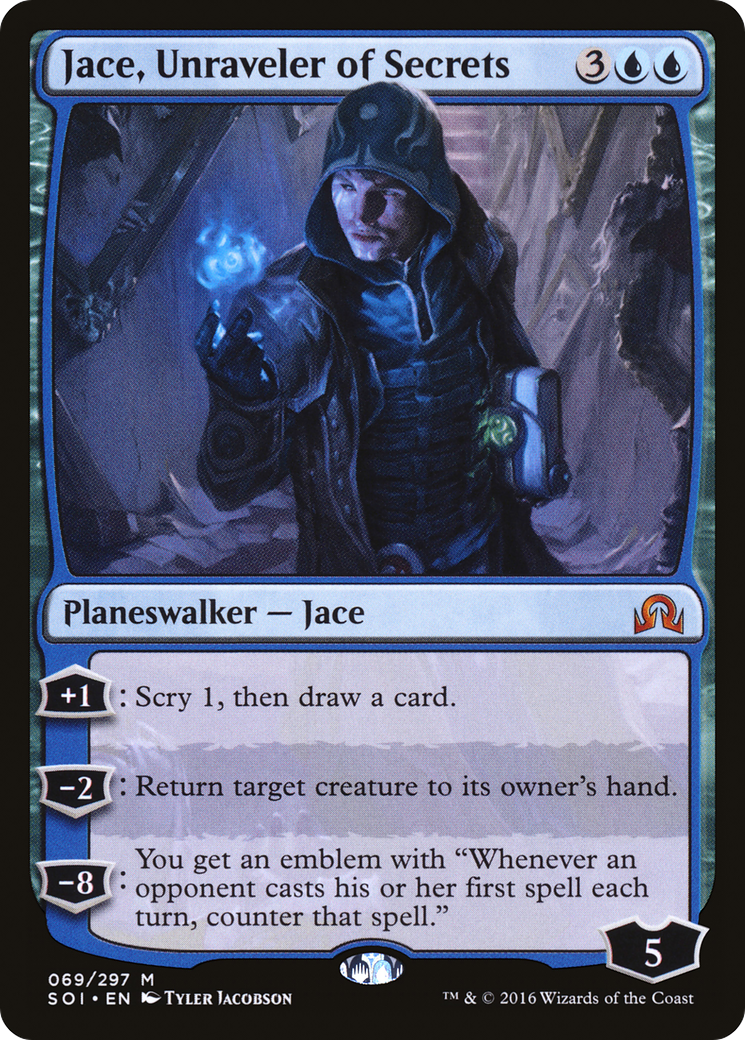 Jace, Unraveler of Secrets (069) Foil - Shadows over Innistrad