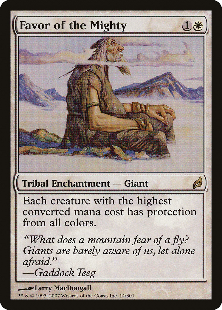 Favor of the Mighty (014) Foil - Lorwyn