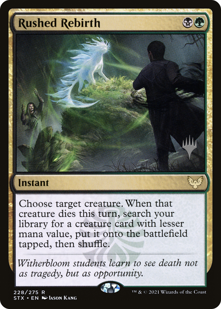 Rushed Rebirth (228) Foil - Strixhaven: School of Mages Promos