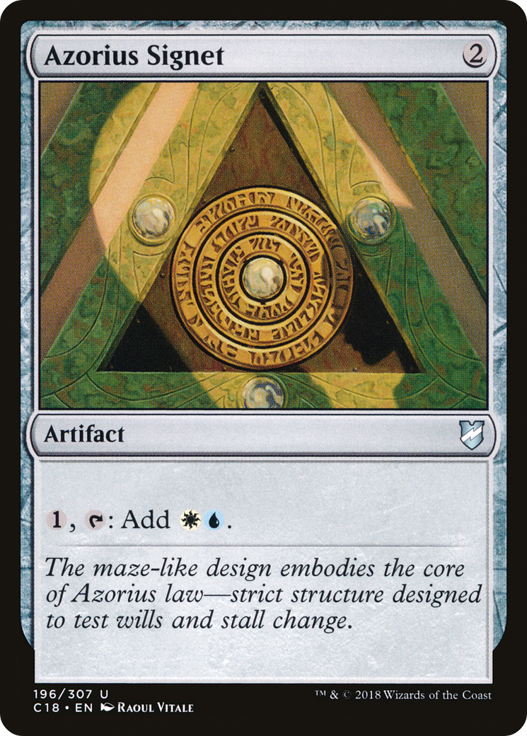 Azorius Signet (196) - Commander 2018