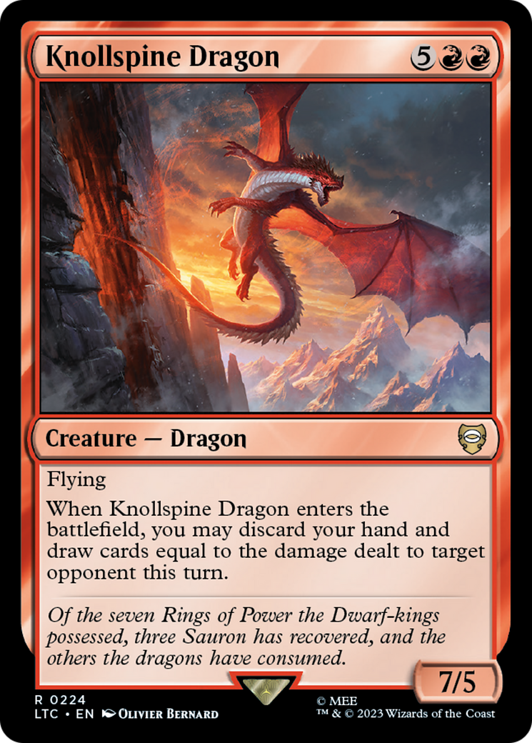 Knollspine Dragon (224) - Tales of Middle-earth Commander