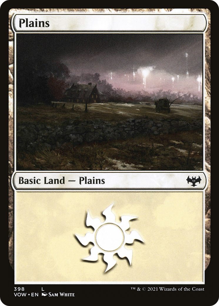 Plains (398) Foil - Innistrad: Crimson Vow