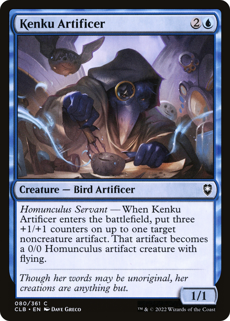 Kenku Artificer (080) Foil - Commander Legends: Battle for Baldur's Gate