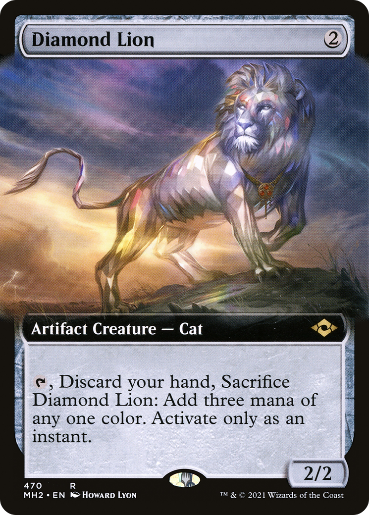 Diamond Lion (Extended Art) (470) Foil - Modern Horizons 2