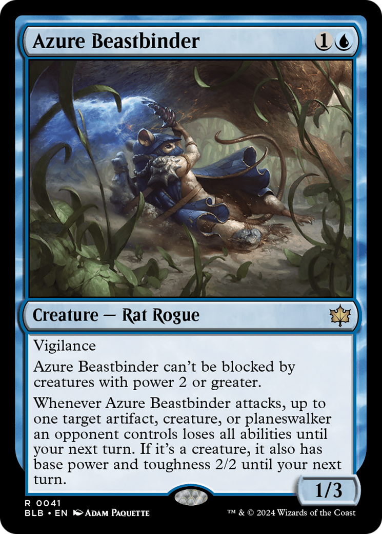 Azure Beastbinder (041) Foil - Bloomburrow