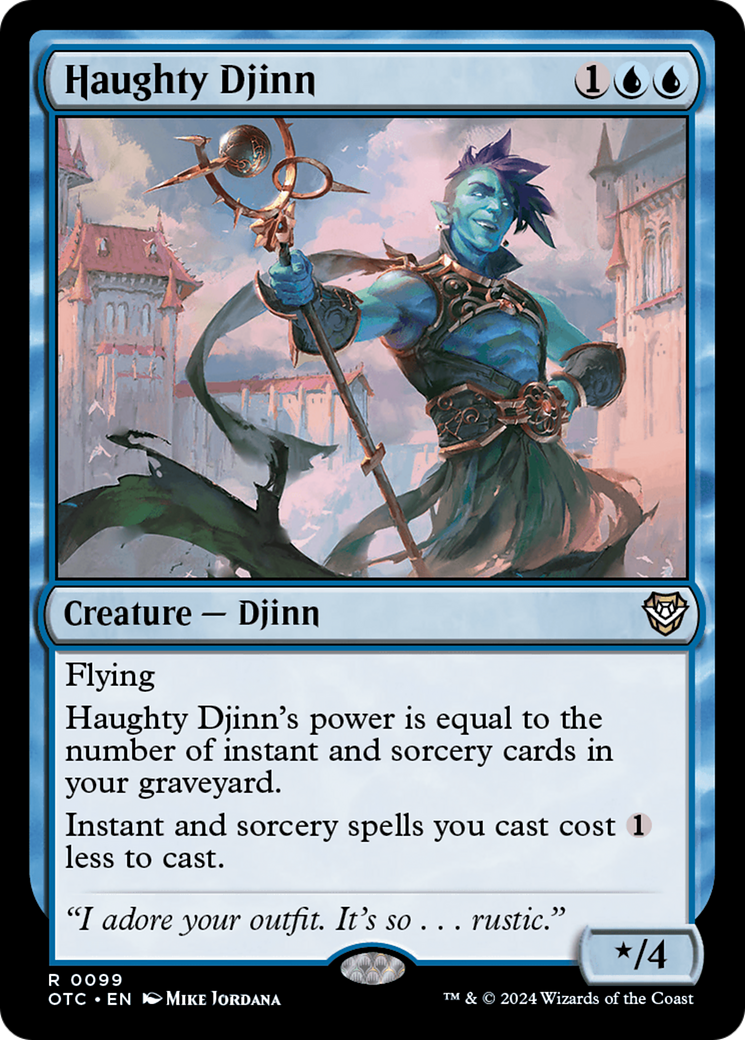 Haughty Djinn (099) - Outlaws of Thunder Junction Commander