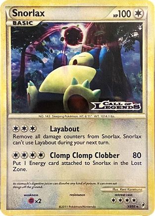 Snorlax - 33/95 (Prerelease) (33) Holofoil - Nintendo Promos