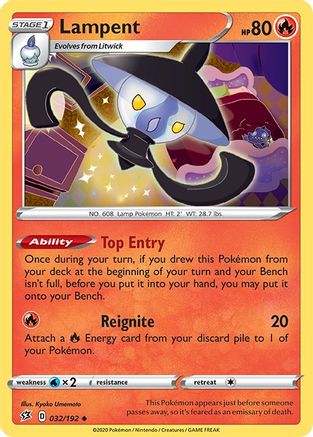 Lampent (32) Reverse Holofoil - Rebel Clash