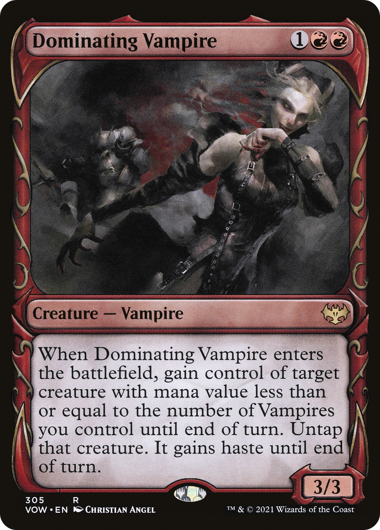 Dominating Vampire (Showcase) (305) - Innistrad: Crimson Vow