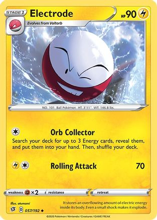 Electrode (57) Reverse Holofoil - Rebel Clash