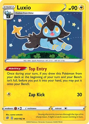 Luxio (61) Reverse Holofoil - Rebel Clash