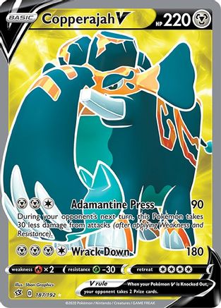 Copperajah V (Full Art) (187) Holofoil - Rebel Clash