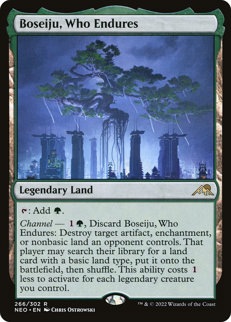 Boseiju, Who Endures (266) Foil - Kamigawa: Neon Dynasty