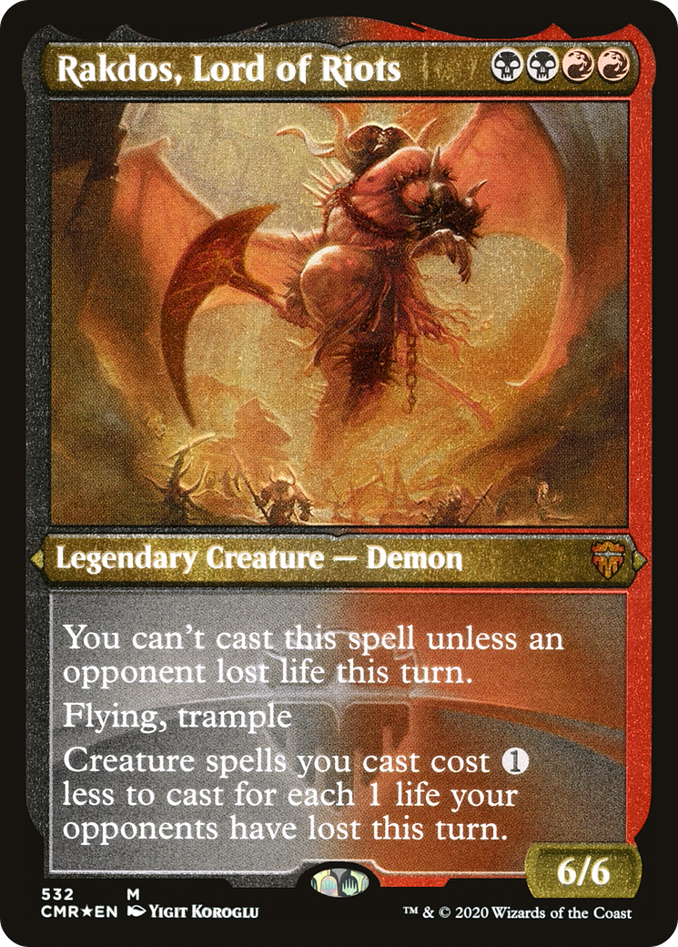 Rakdos, Lord of Riots (532) Foil - Commander Legends