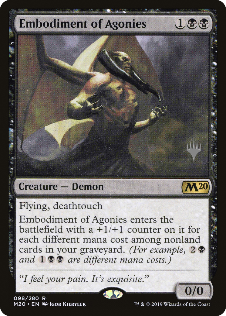 Embodiment of Agonies (98p) Foil - Core Set 2020 Promos