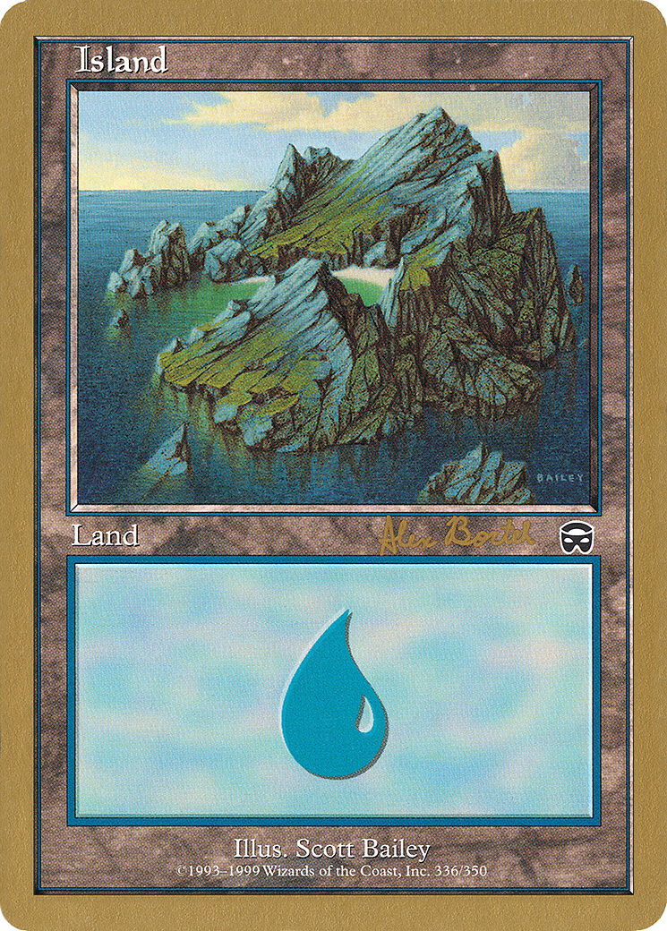 Island (336) - 2001 Alex Borteh (MMQ) (Retro) - World Championship Decks 2001