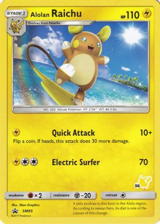 Alolan Raichu (#56 Pikachu) (SM65) - Battle Academy