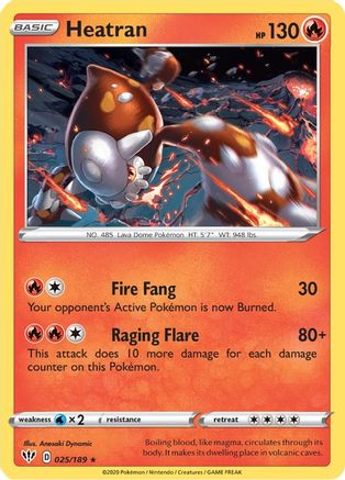Heatran (25) Reverse Holofoil - Darkness Ablaze