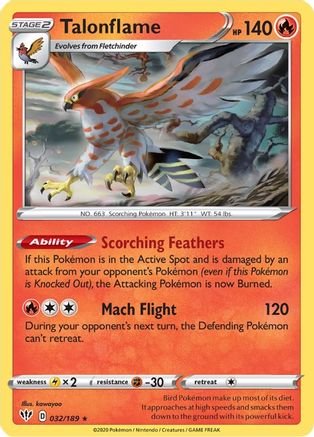 Talonflame (32) Reverse Holofoil - Darkness Ablaze