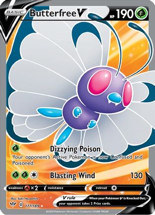 Butterfree V (Full Art) (177) Holofoil - Darkness Ablaze