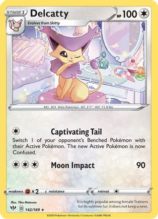 Delcatty (142) Reverse Holofoil - Darkness Ablaze
