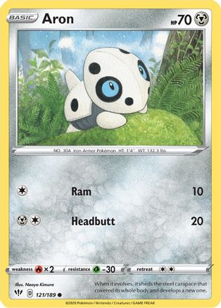 Aron (121) Reverse Holofoil - Darkness Ablaze