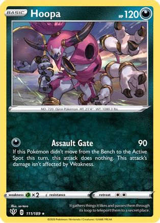 Hoopa (111) Reverse Holofoil - Darkness Ablaze