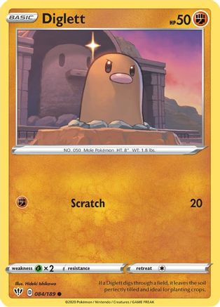 Diglett (84) Reverse Holofoil - Darkness Ablaze