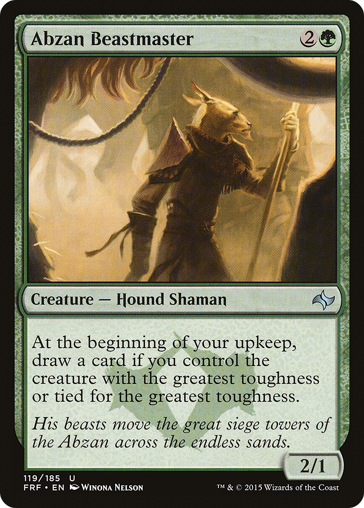Abzan Beastmaster (119) Foil - Fate Reforged