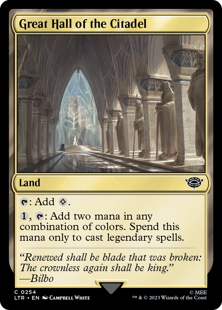 Great Hall of the Citadel (254) - The Lord of the Rings: Tales of Middle-earth
