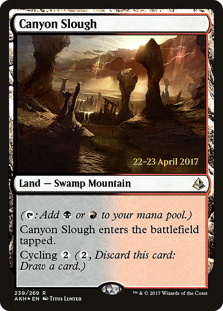 Canyon Slough (239s) Foil - Amonkhet Promos