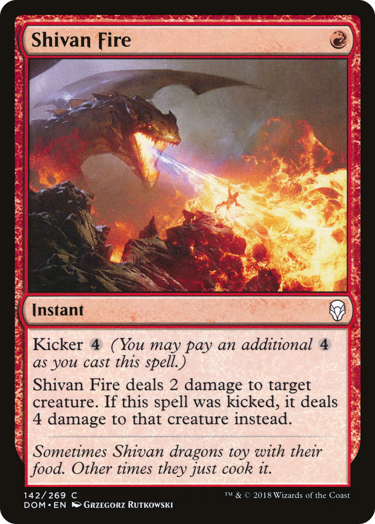 Shivan Fire (142) - Dominaria