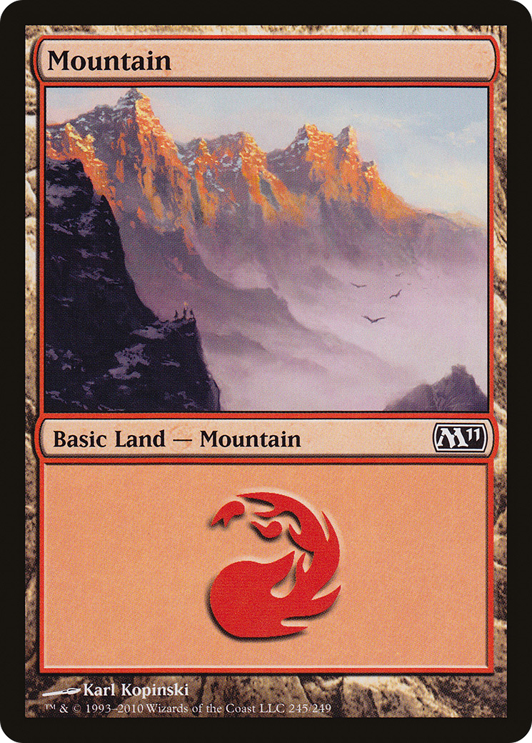 Mountain (245) Foil - Magic 2011