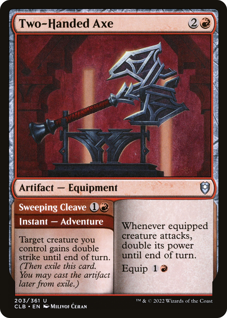 Two-Handed Axe (203) - Commander Legends: Battle for Baldur's Gate