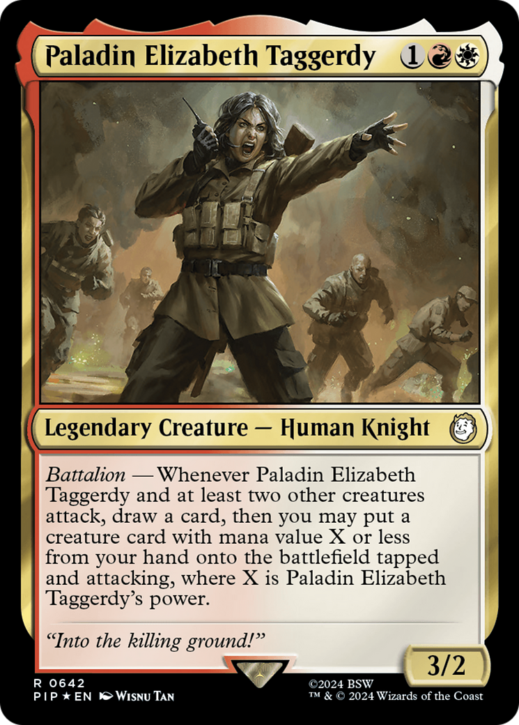 Paladin Elizabeth Taggerdy (642) Surge Foil - Fallout