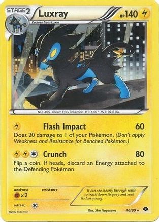 Luxray - 46/99 (Cosmos Holo) (46) Holofoil - Blister Exclusives