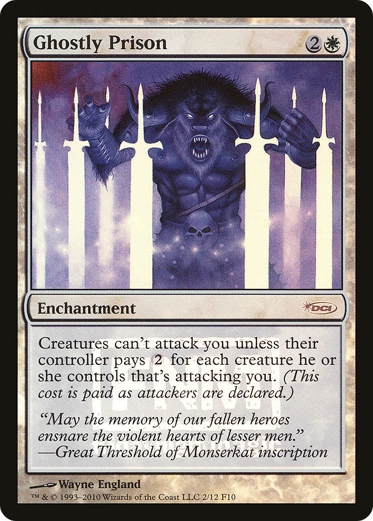 Ghostly Prison (002) Foil - Friday Night Magic 2010