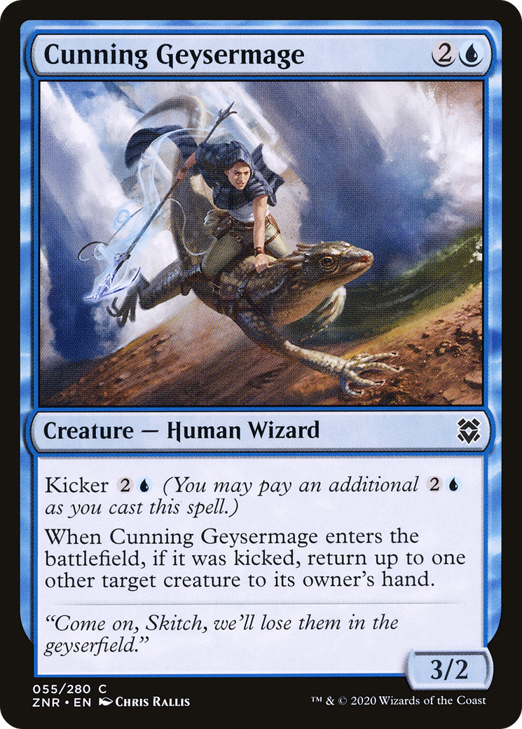 Cunning Geysermage (055) - Zendikar Rising