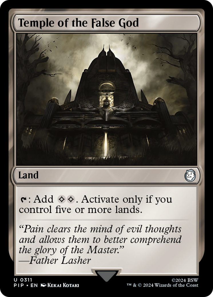 Temple of the False God (311) Foil - Fallout
