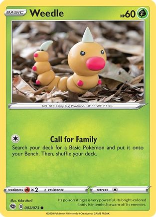 Weedle (2) Reverse Holofoil - Champions Path