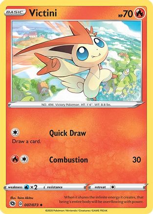 Victini (7) Reverse Holofoil - Champions Path