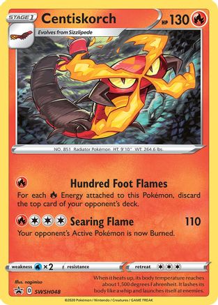 Centiskorch - SWSH048 (SWSH048) Holofoil - SWSH Sword & Shield Promo Cards