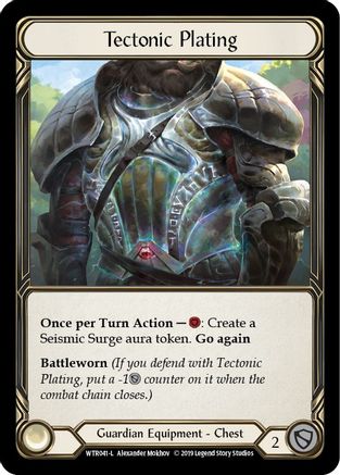 Tectonic Plating (WTR041) Unlimited Edition Rainbow Foil - Welcome to Rathe