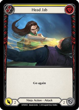 Head Jab (Yellow) (WTR099) (Unlimited Edition) Rainbow Foil - Welcome to Rathe