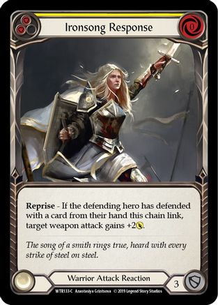 Ironsong Response (Yellow) (WTR133) (Unlimited Edition) - Welcome to Rathe