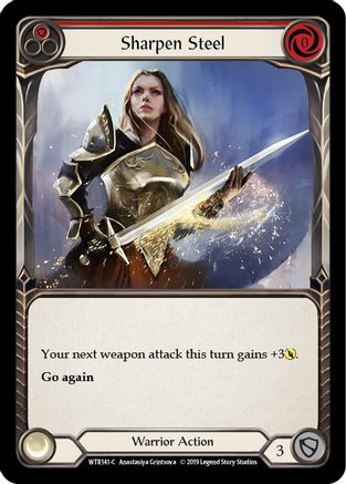 Sharpen Steel (Red) (WTR141) (Unlimited Edition) Rainbow Foil - Welcome to Rathe