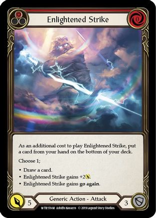 Enlightened Strike (WTR159) (Unlimited Edition) Rainbow Foil - Welcome to Rathe