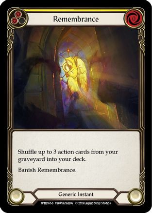Remembrance (WTR163) Unlimited Edition Rainbow Foil - Welcome to Rathe