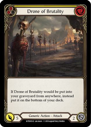 Drone of Brutality (Yellow) (WTR165) (1st Edition) - Welcome to Rathe